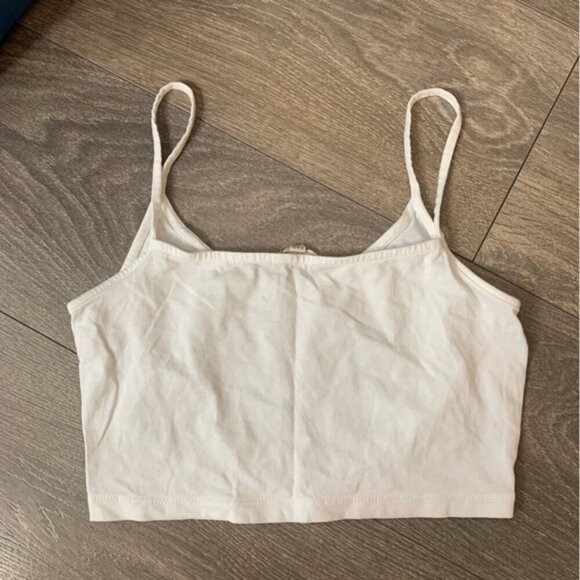 Wilfred Free Aritzia Women's Tank Top Cropped White Size XXS - Picture 8 of 14